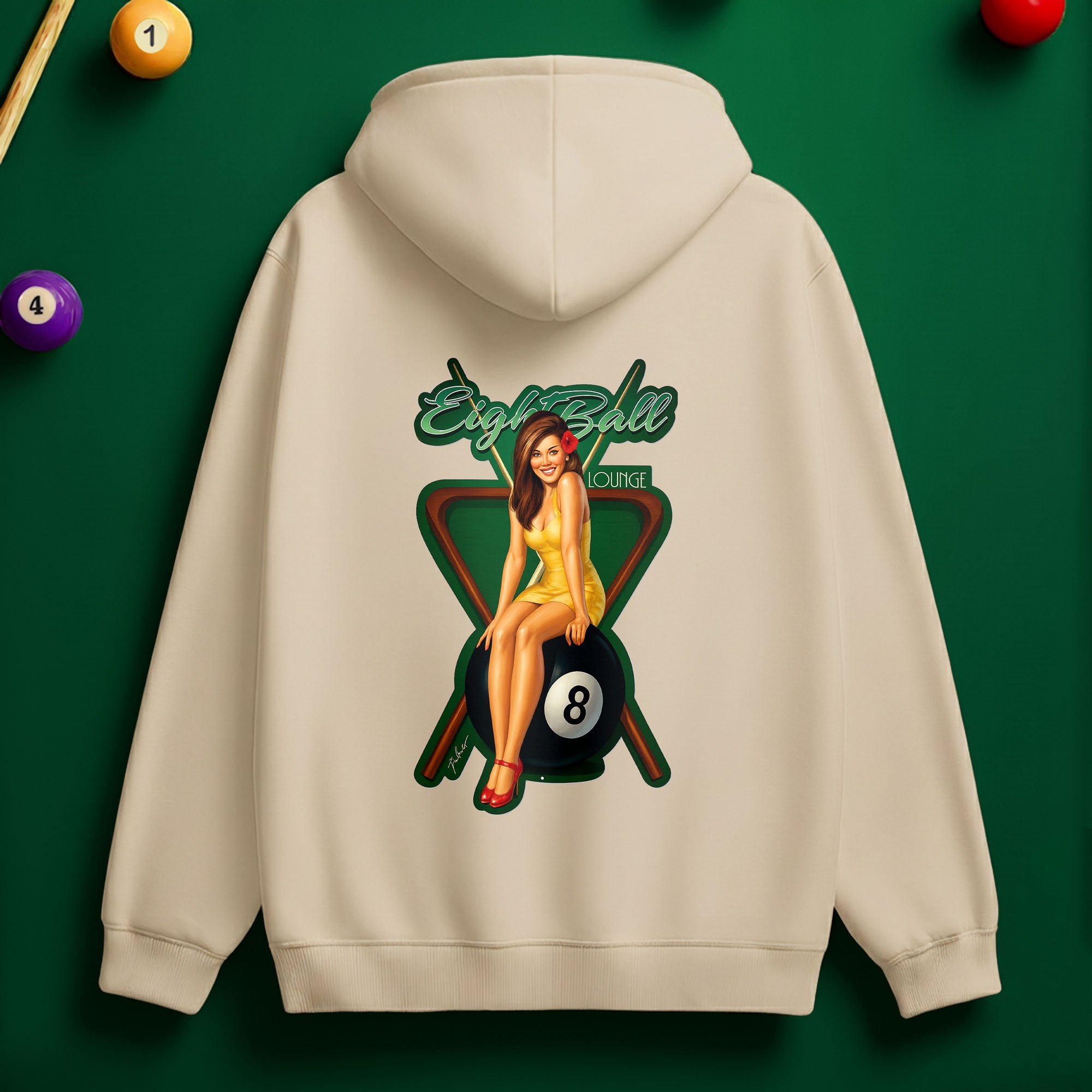 8 Billiard Lounge Hoodie – Relaxed Style for Pool Lovers