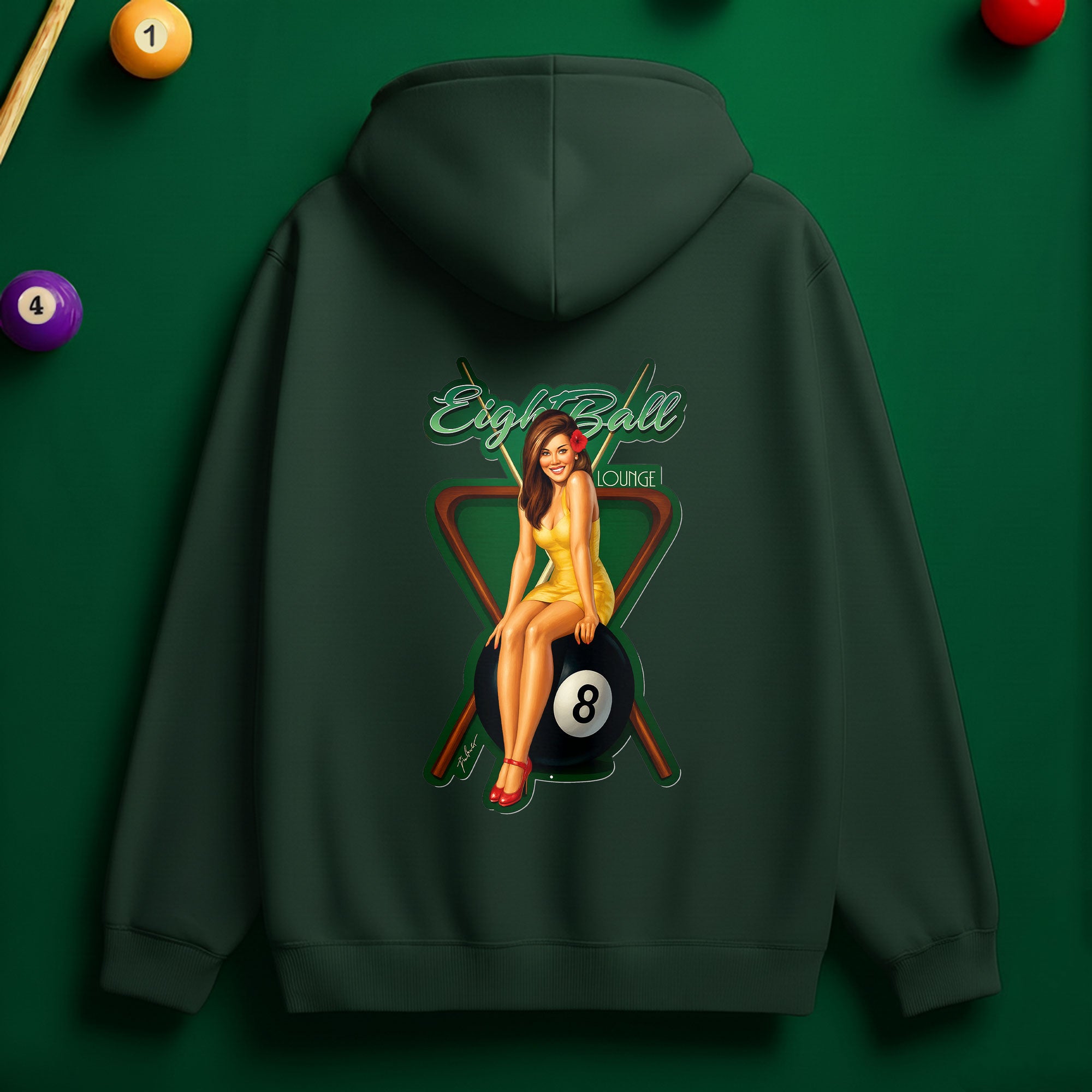 8 Billiard Lounge Hoodie – Relaxed Style for Pool Lovers