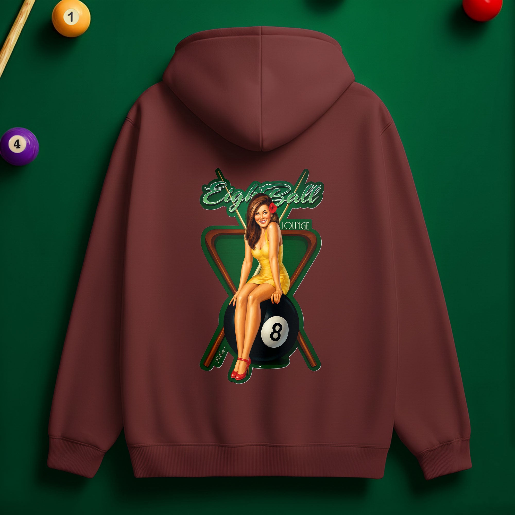 8 Billiard Lounge Hoodie – Relaxed Style for Pool Lovers