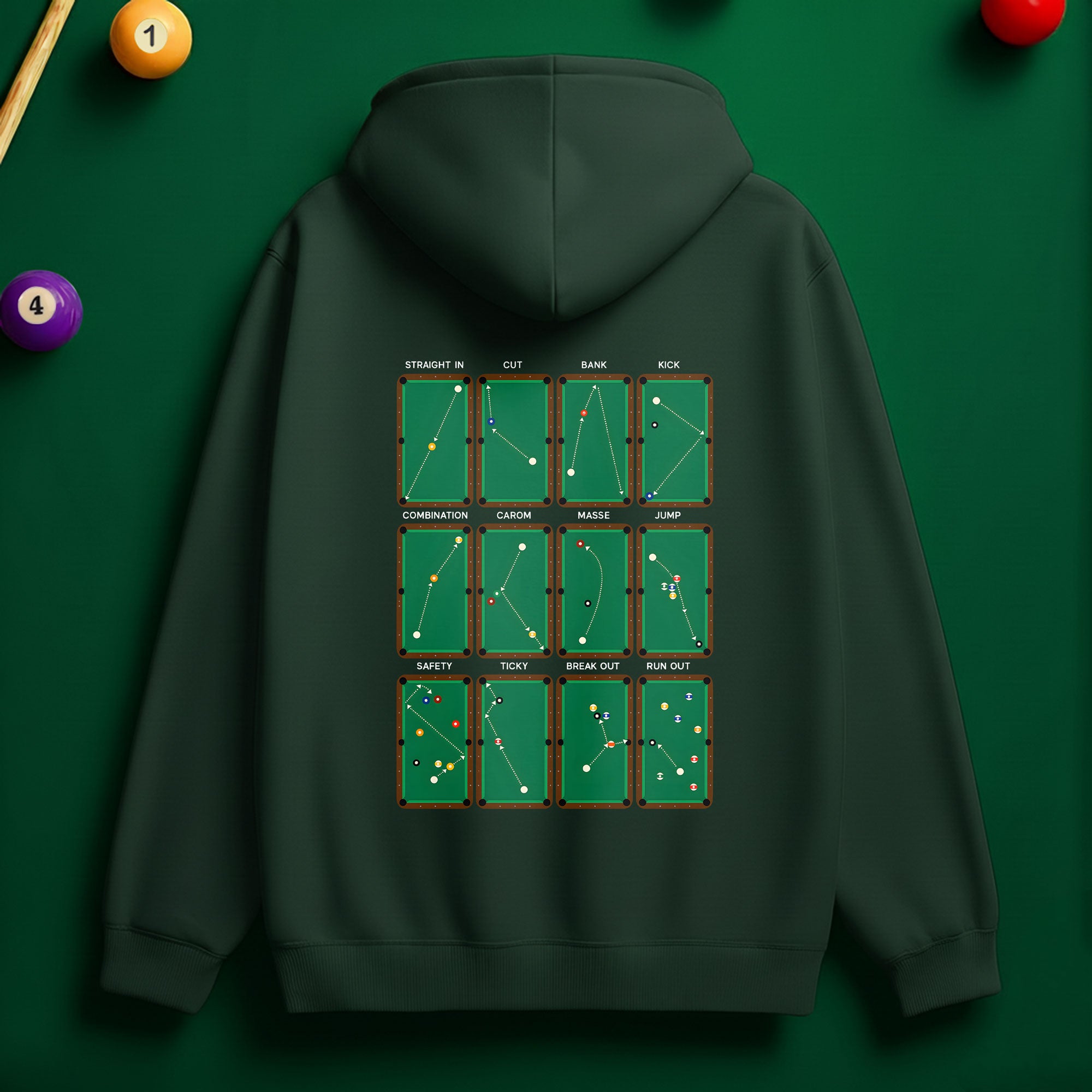 8 Ball Is King Hoodie – Rule the Game in Style