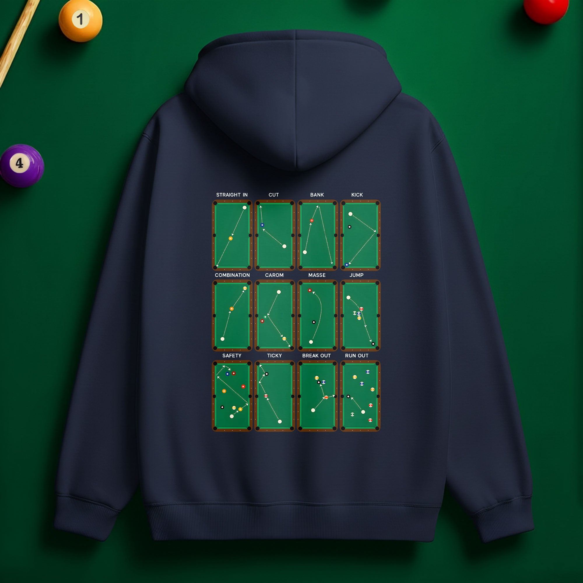 8 Ball Is King Hoodie – Rule the Game in Style