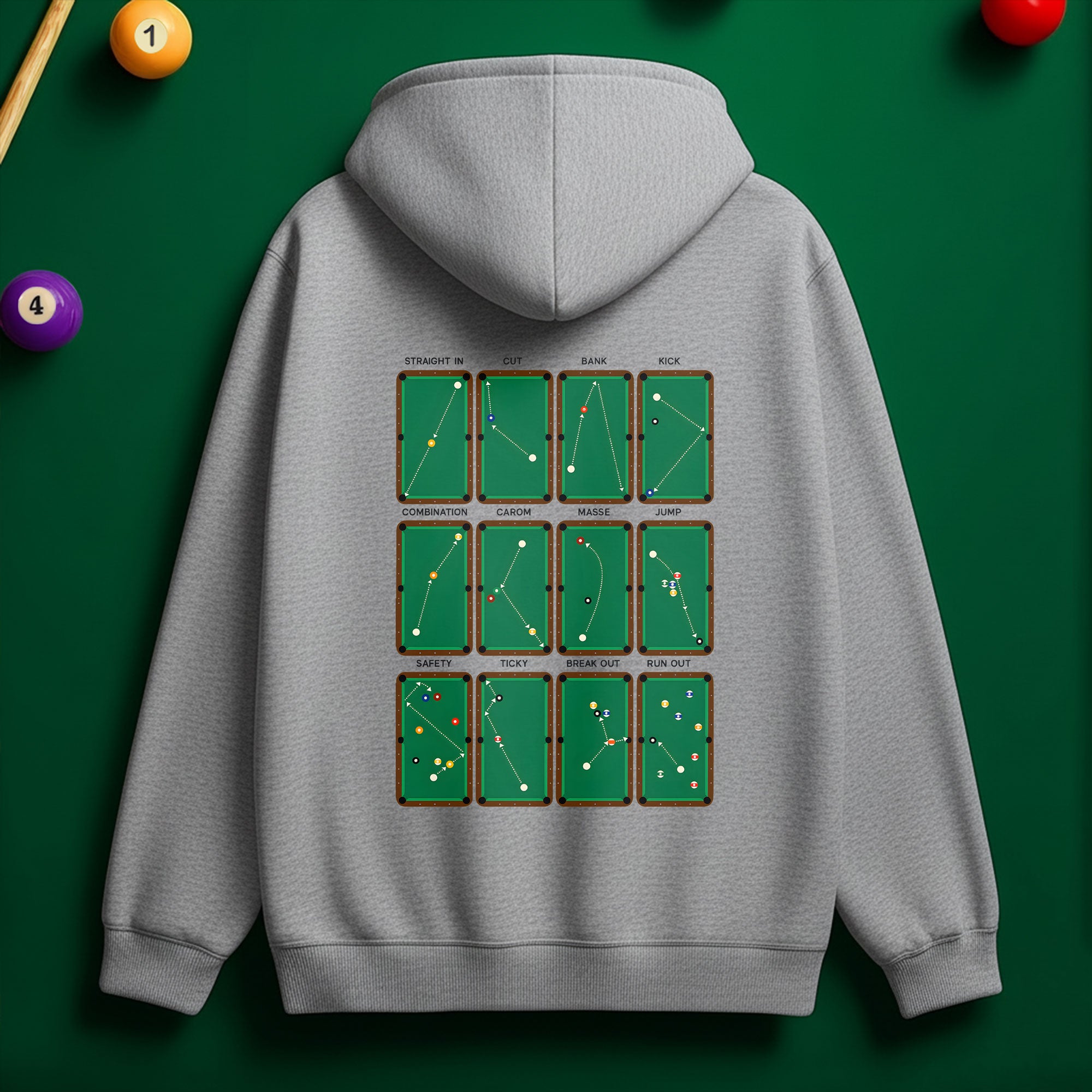 8 Ball Is King Hoodie – Rule the Game in Style