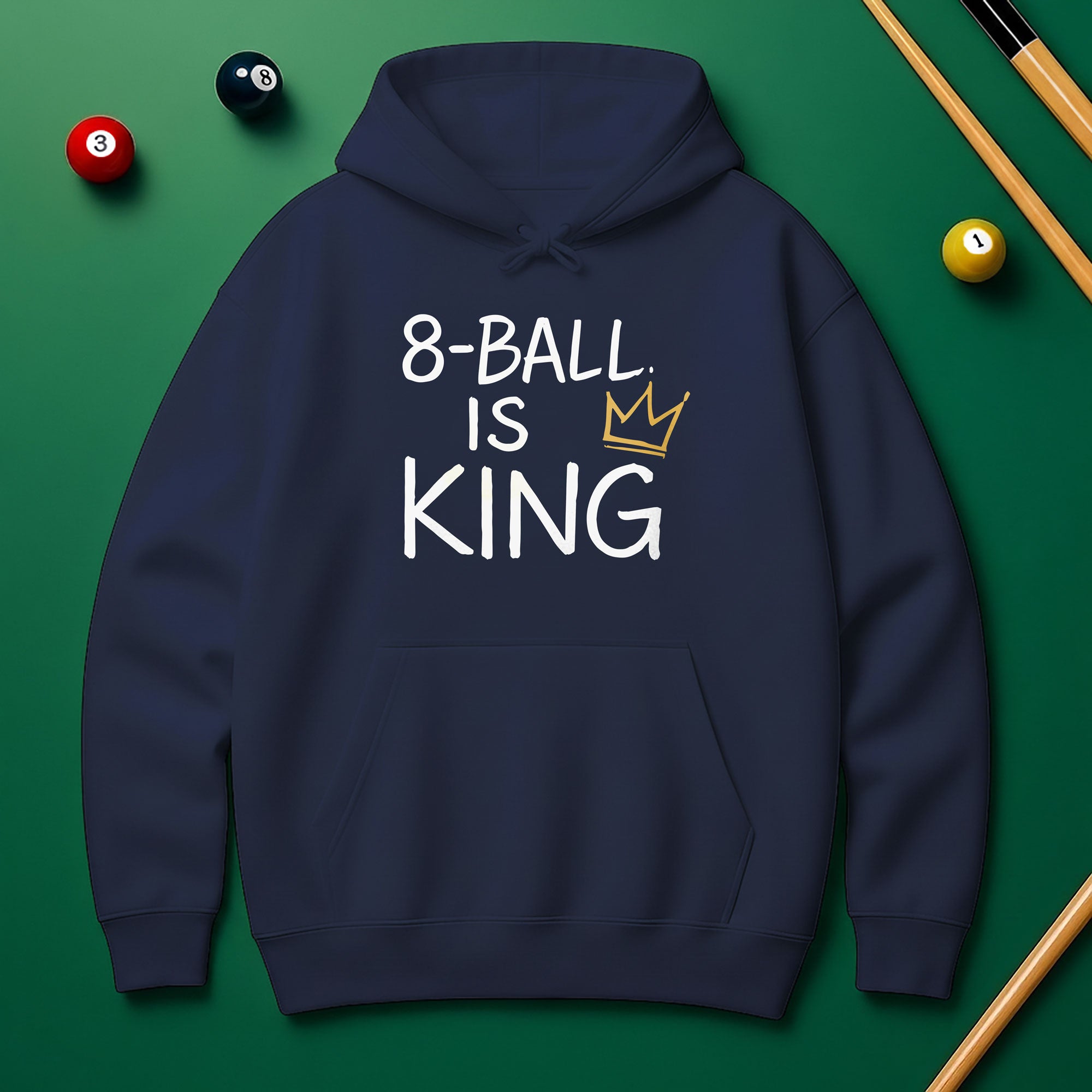 8 Ball Is King Hoodie – Rule the Game in Style