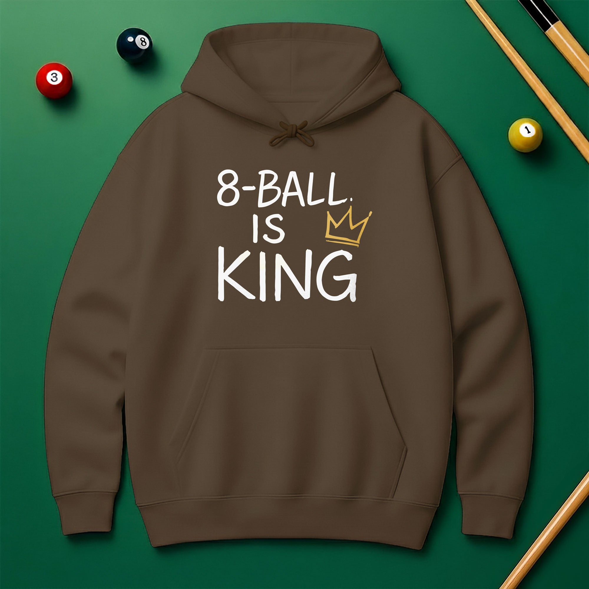 8 Ball Is King Hoodie – Rule the Game in Style