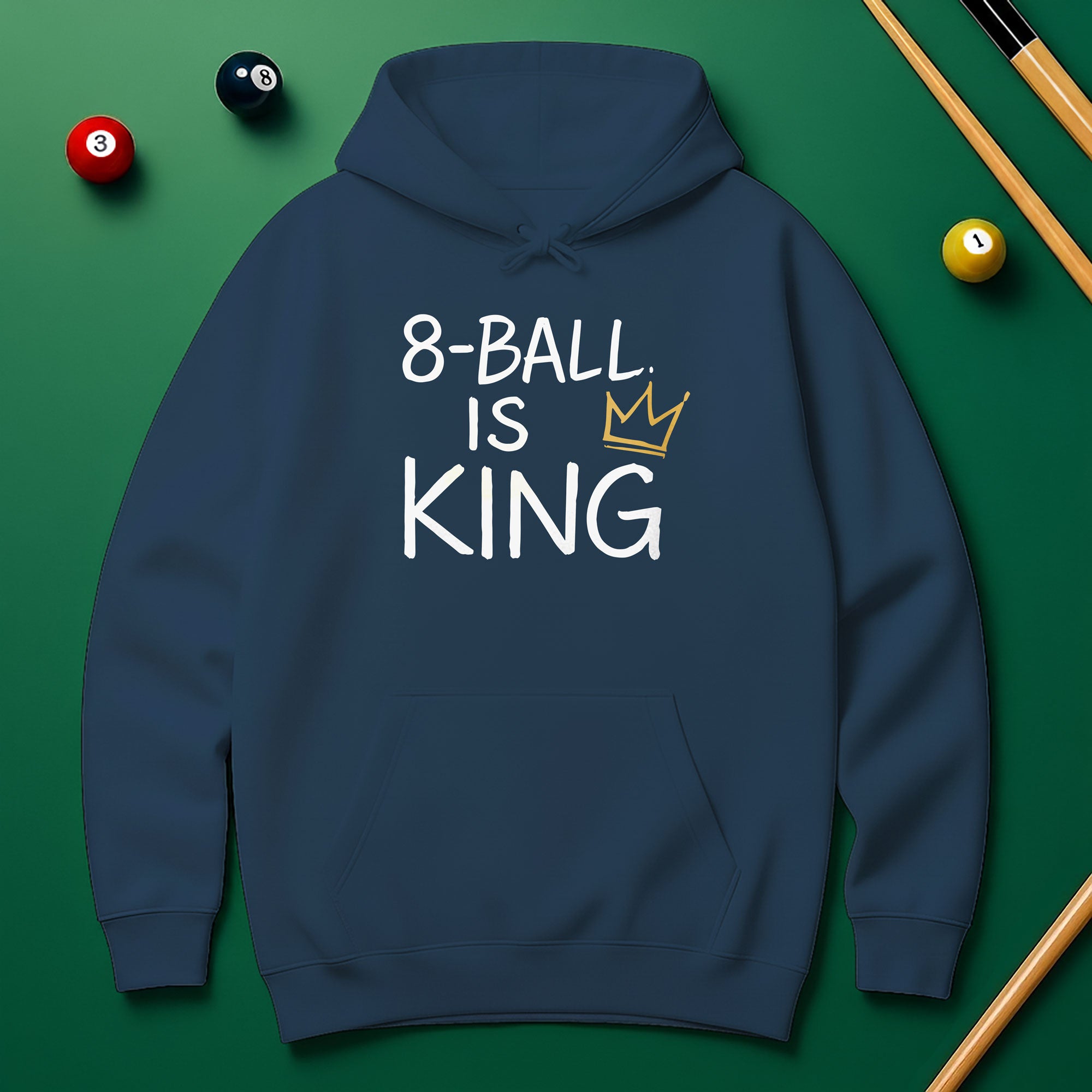 8 Ball Is King Hoodie – Rule the Game in Style