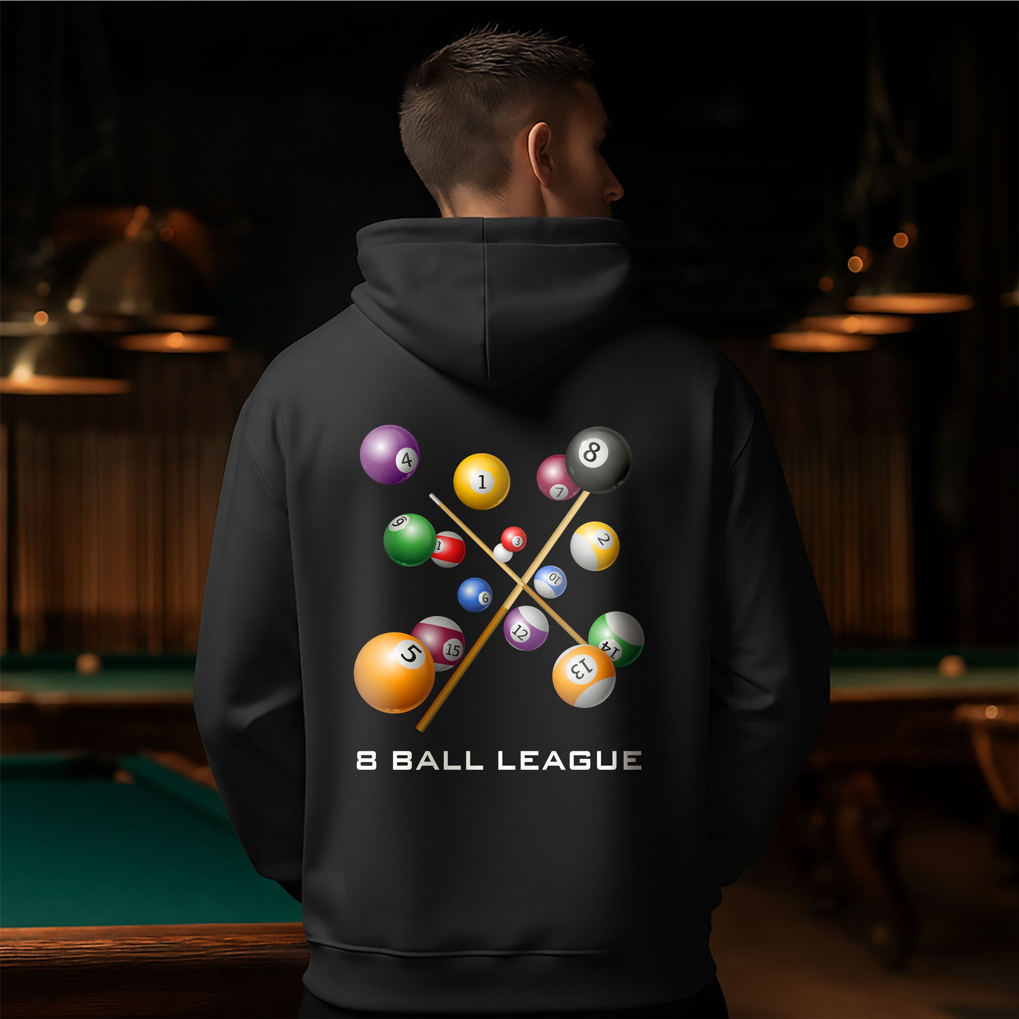 8 Ball League Hoodie – Play Hard, Win Big