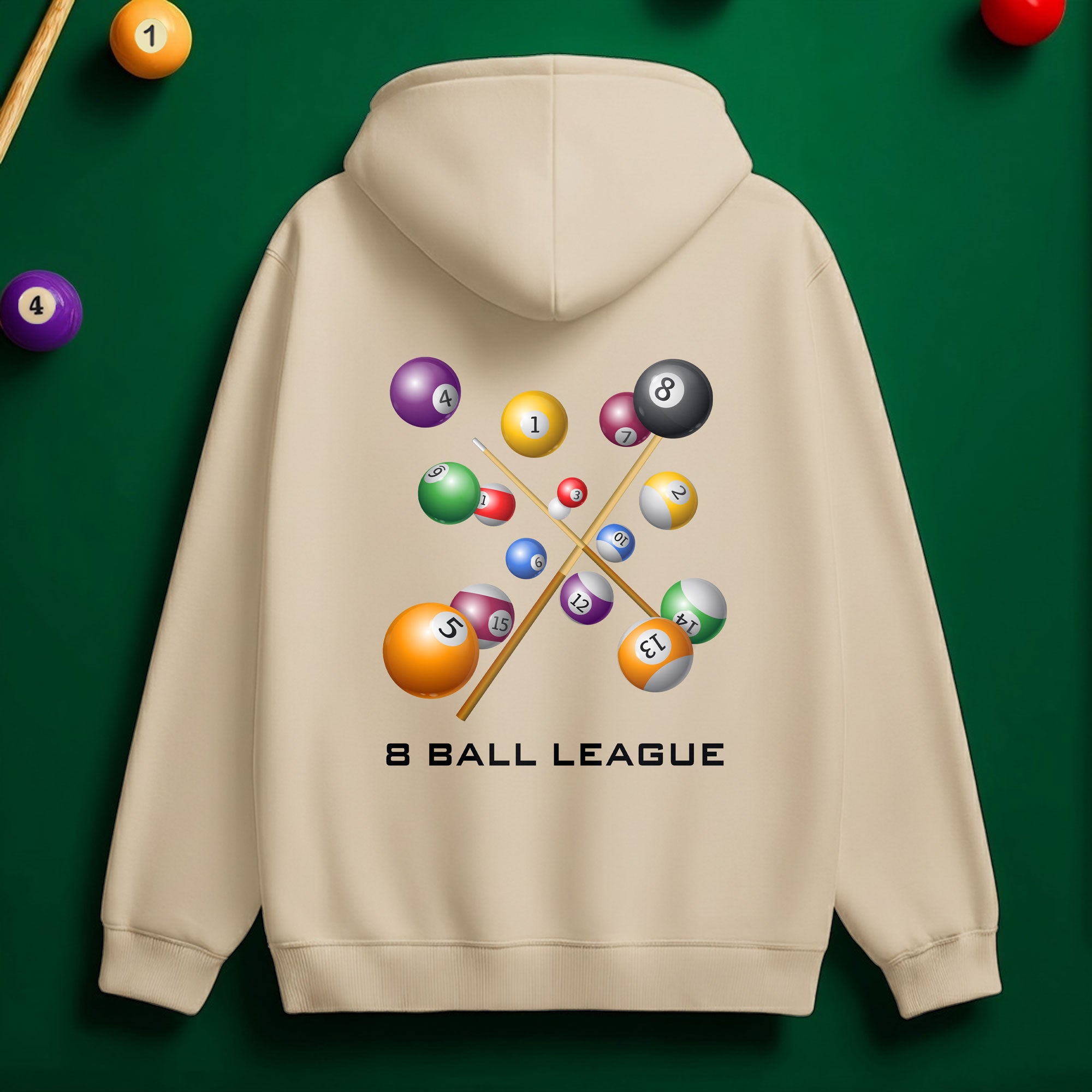 8 Ball League Hoodie – Play Hard, Win Big