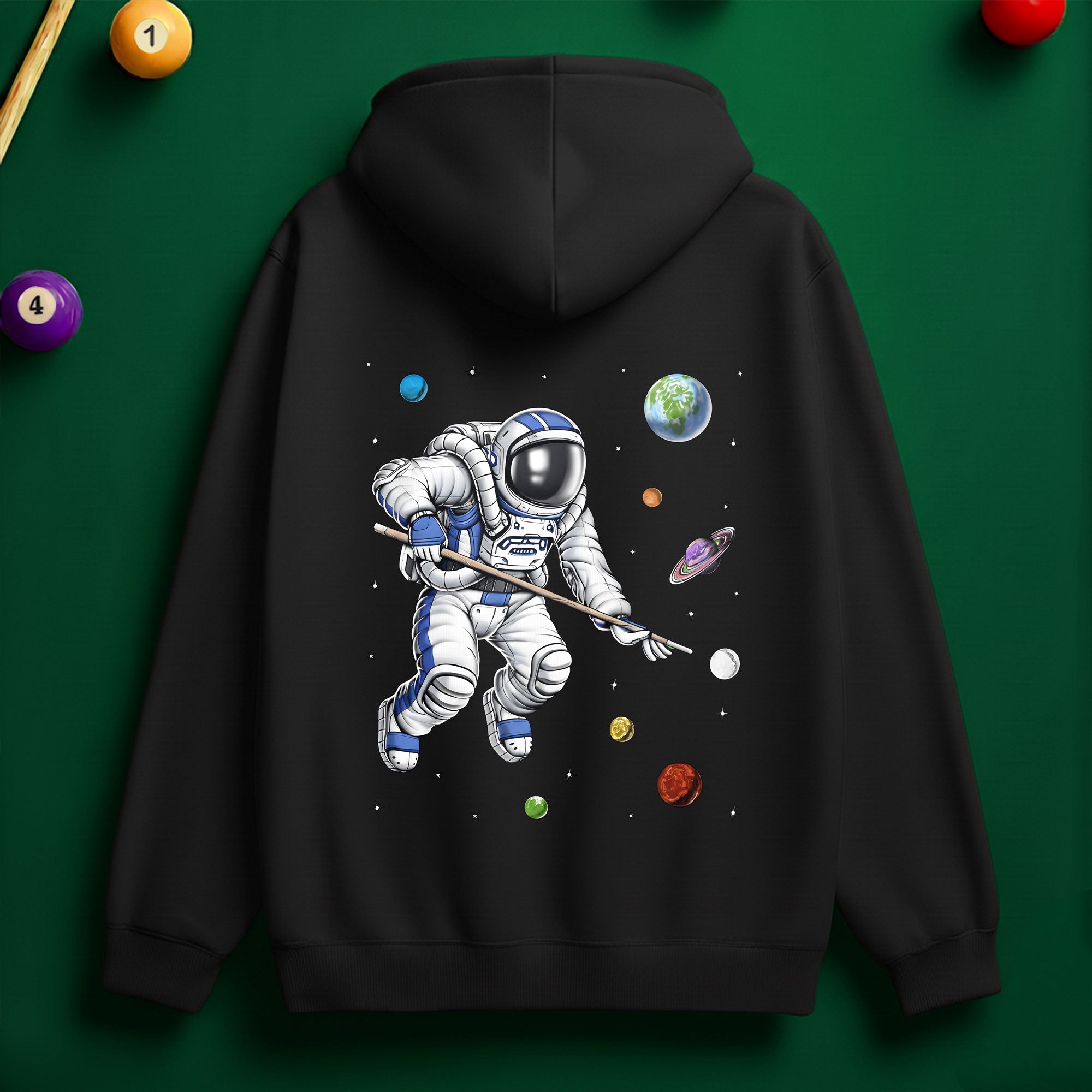 Astronaut Billiard Hoodie – Out-of-This-World Pool Style
