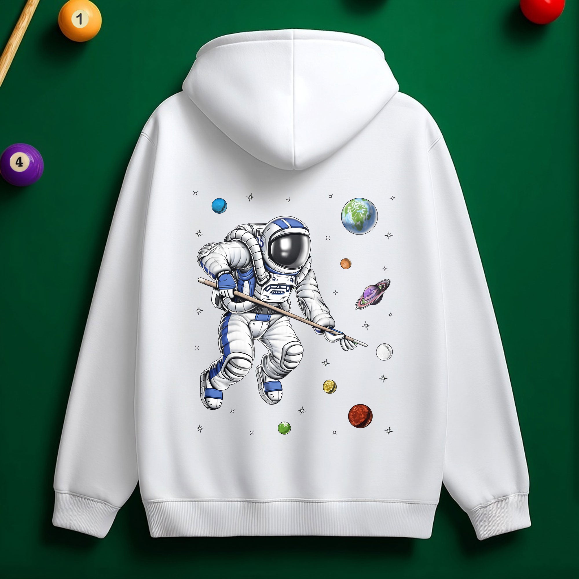 Astronaut Billiard Hoodie – Out-of-This-World Pool Style