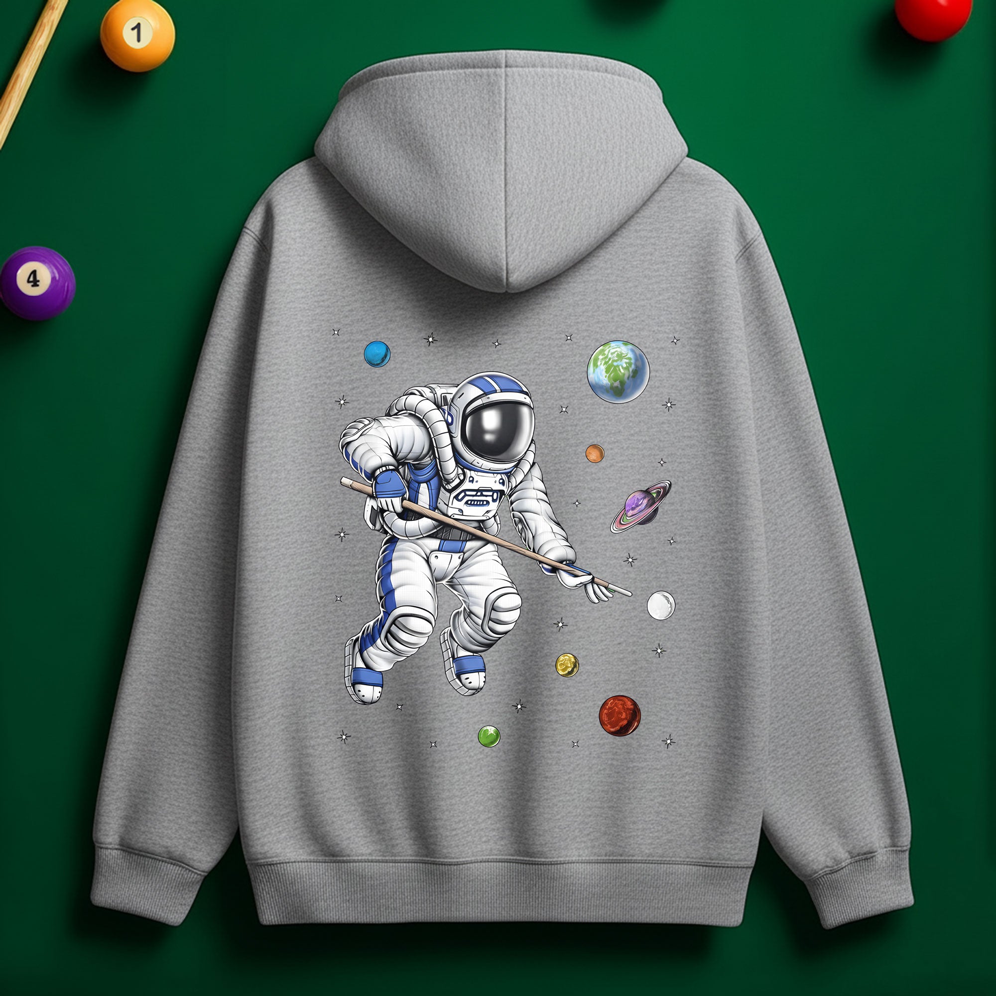 Astronaut Billiard Hoodie – Out-of-This-World Pool Style