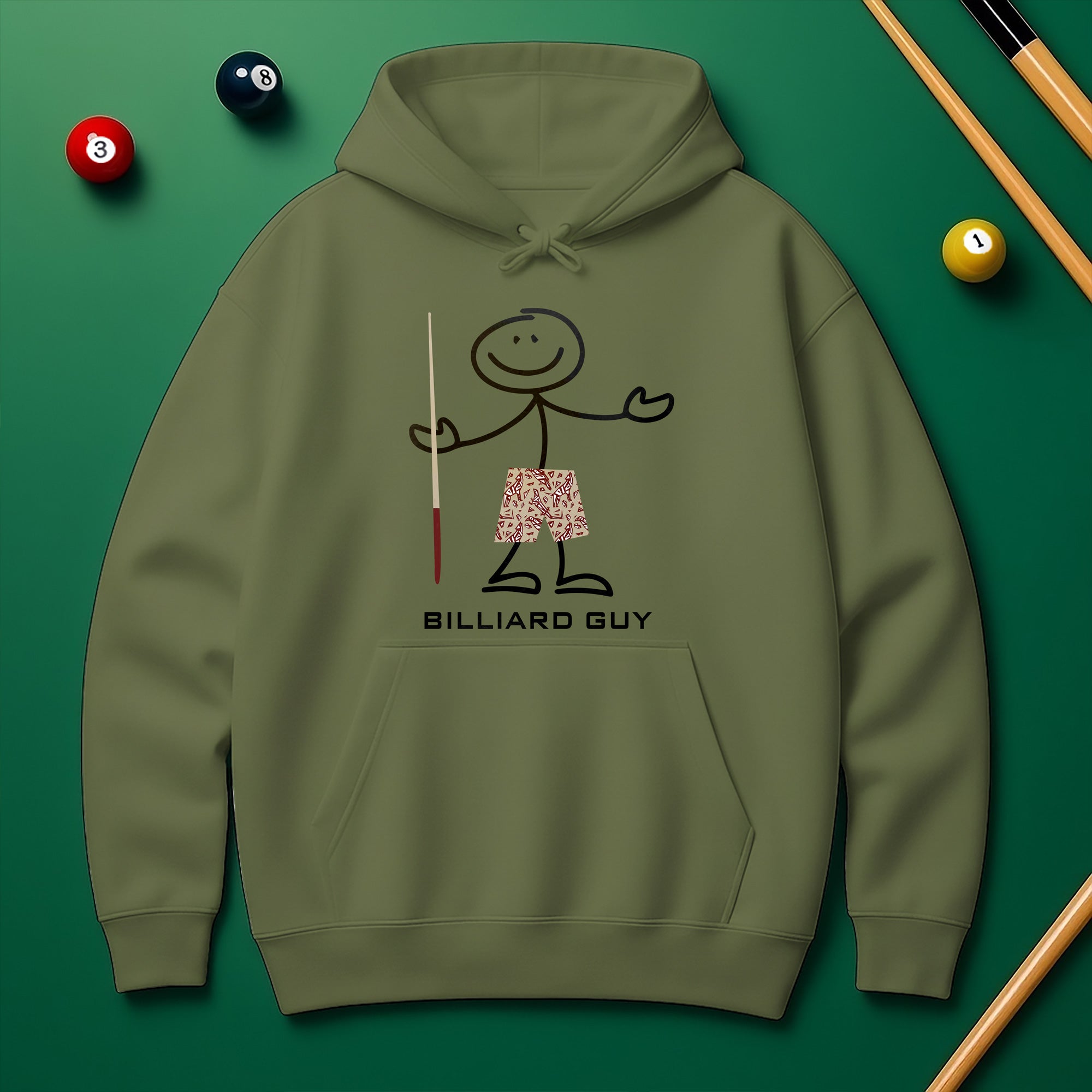 Billiard Guy Hoodie – Cool Gift for Pool Lovers