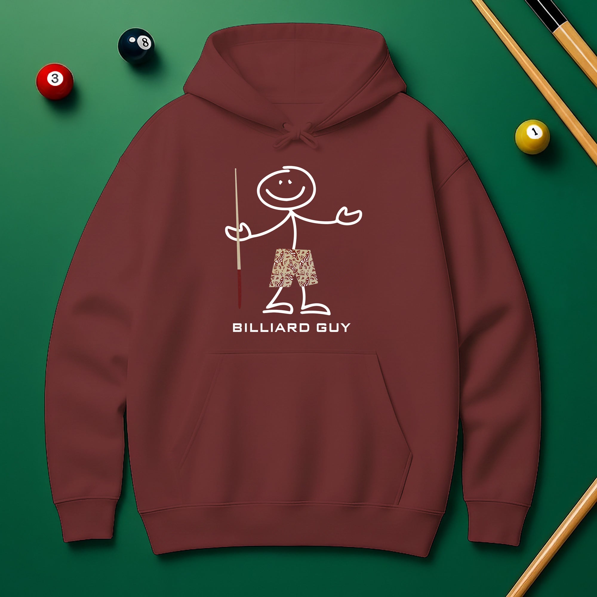 Billiard Guy Hoodie – Cool Gift for Pool Lovers