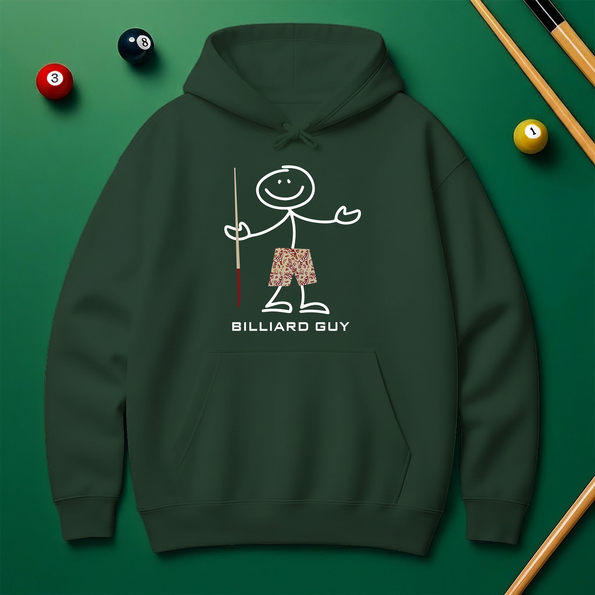 Billiard Guy Hoodie – Cool Gift for Pool Lovers