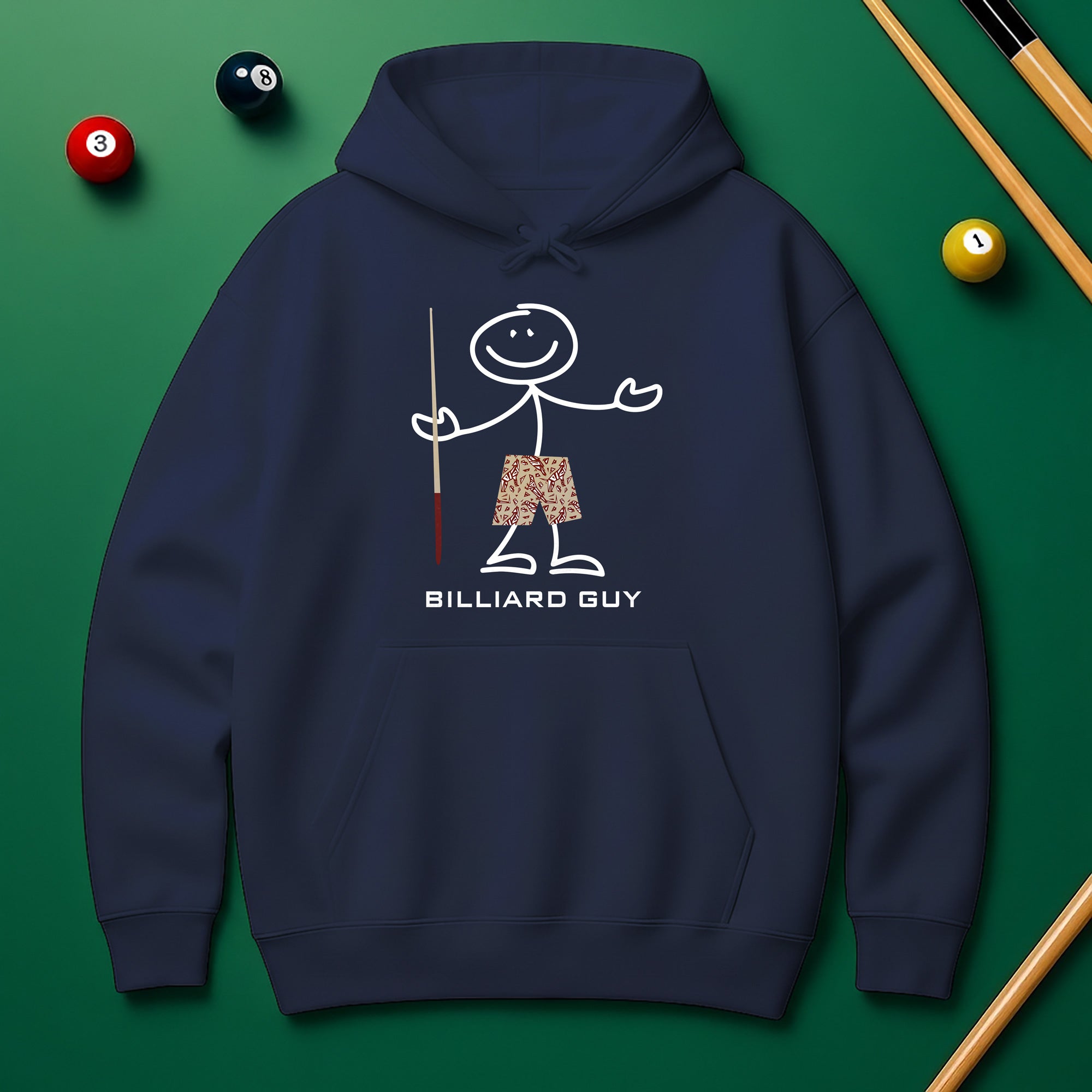Billiard Guy Hoodie – Cool Gift for Pool Lovers