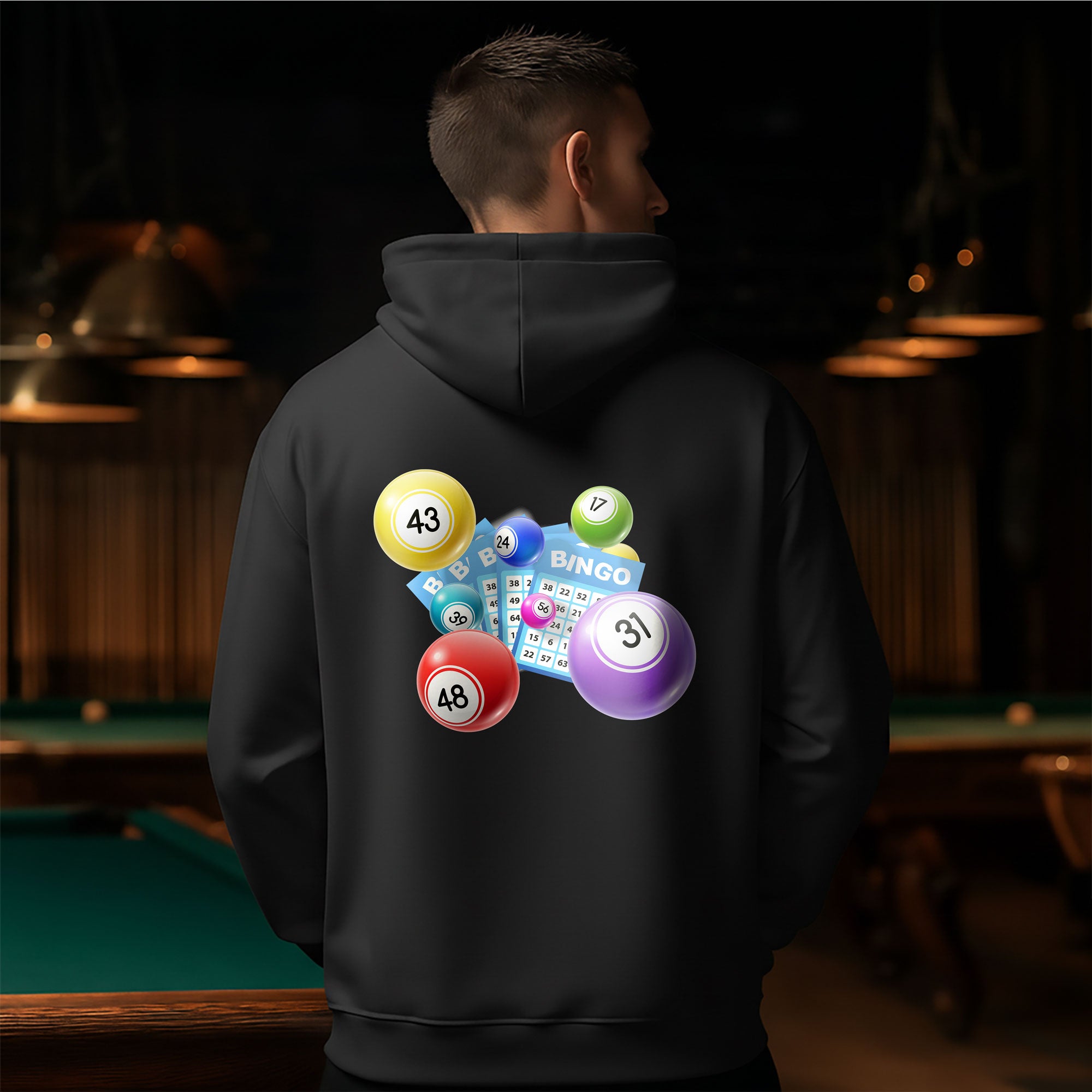Billiard Bingo Hoodie – Fun Style for Pool Lovers