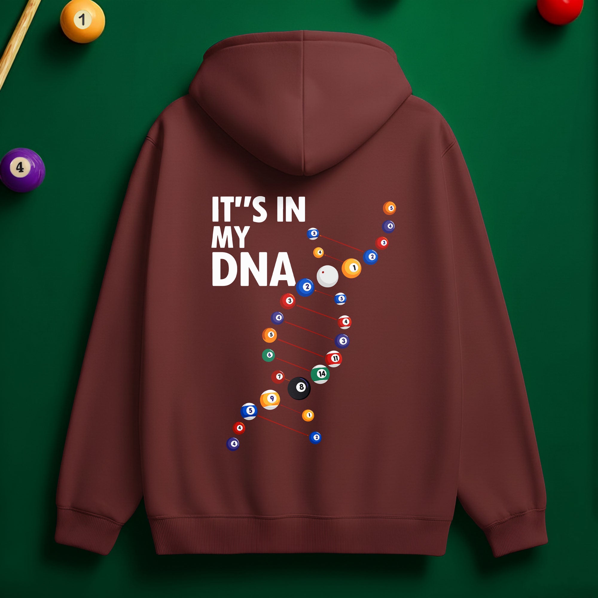 Billiard DNA Hoodie – Built for True Pool Players