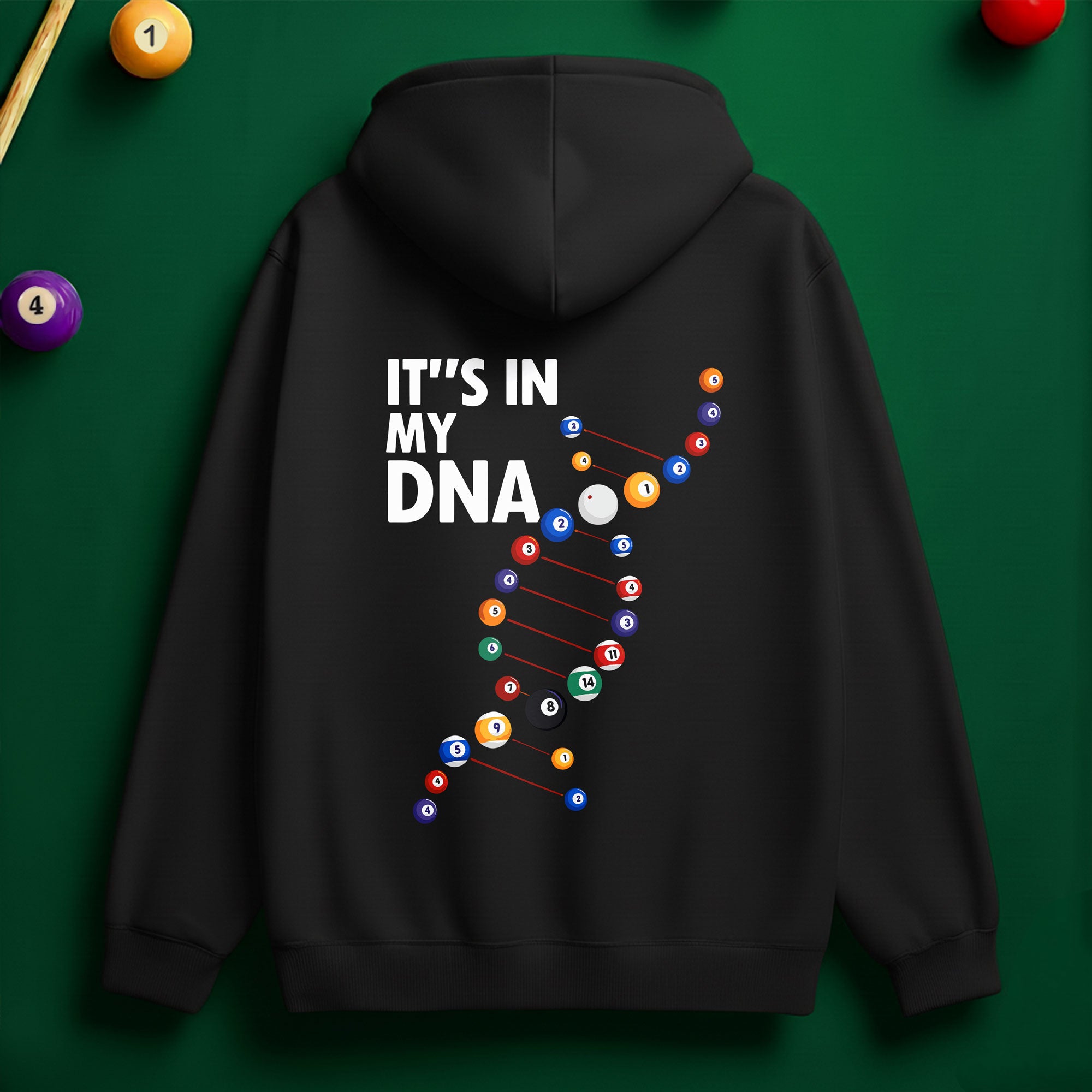 Billiard DNA Hoodie – Built for True Pool Players