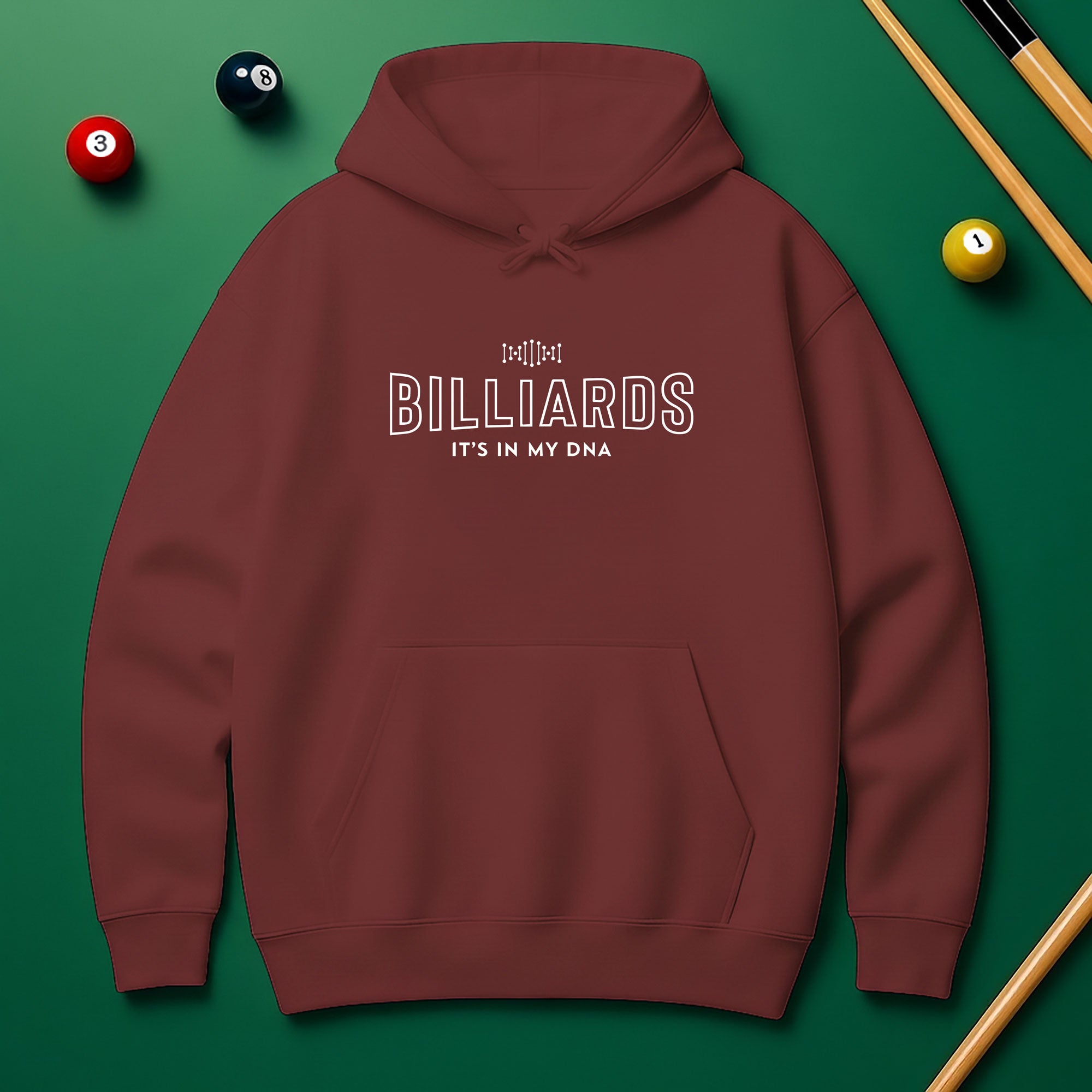 Billiard DNA Hoodie – Built for True Pool Players