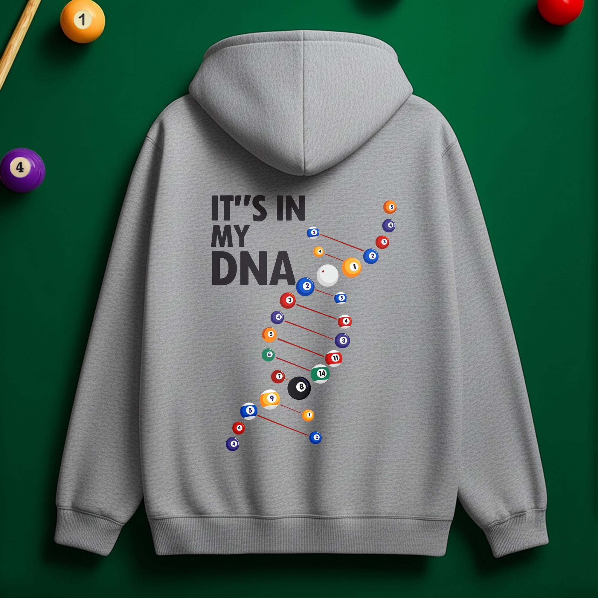 Billiard DNA Hoodie – Built for True Pool Players