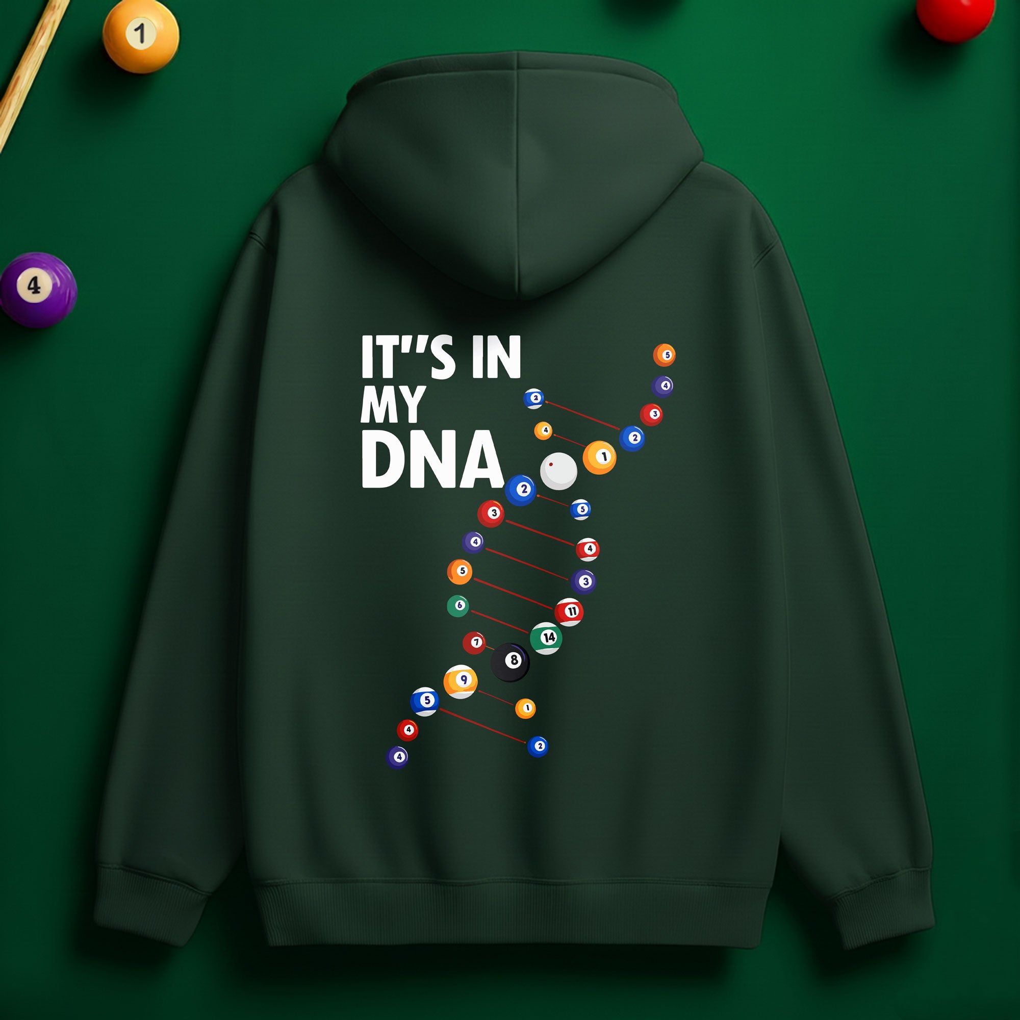 Billiard DNA Hoodie – Built for True Pool Players