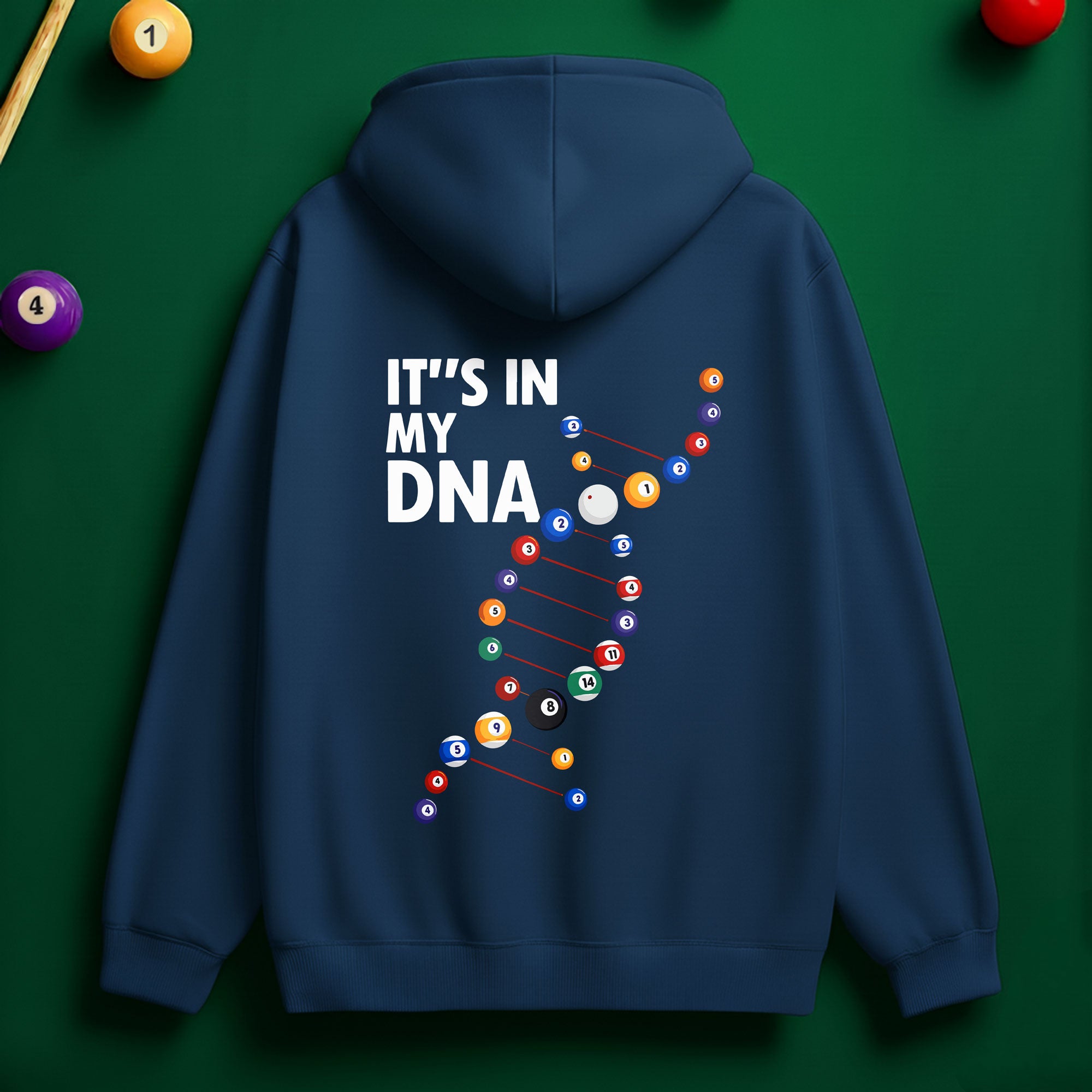 Billiard DNA Hoodie – Built for True Pool Players