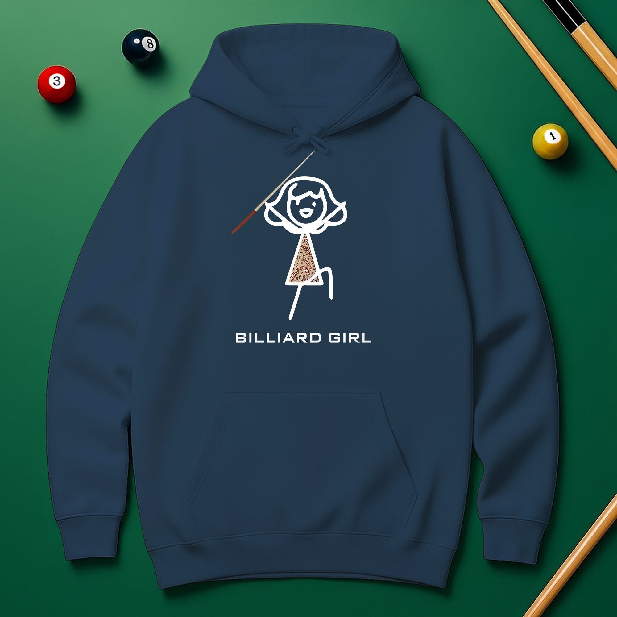 Billiard Girl Hoodie – Stylish Pool Lover Sweatshirt