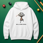 Billiard Girl Hoodie – Stylish Pool Lover Sweatshirt