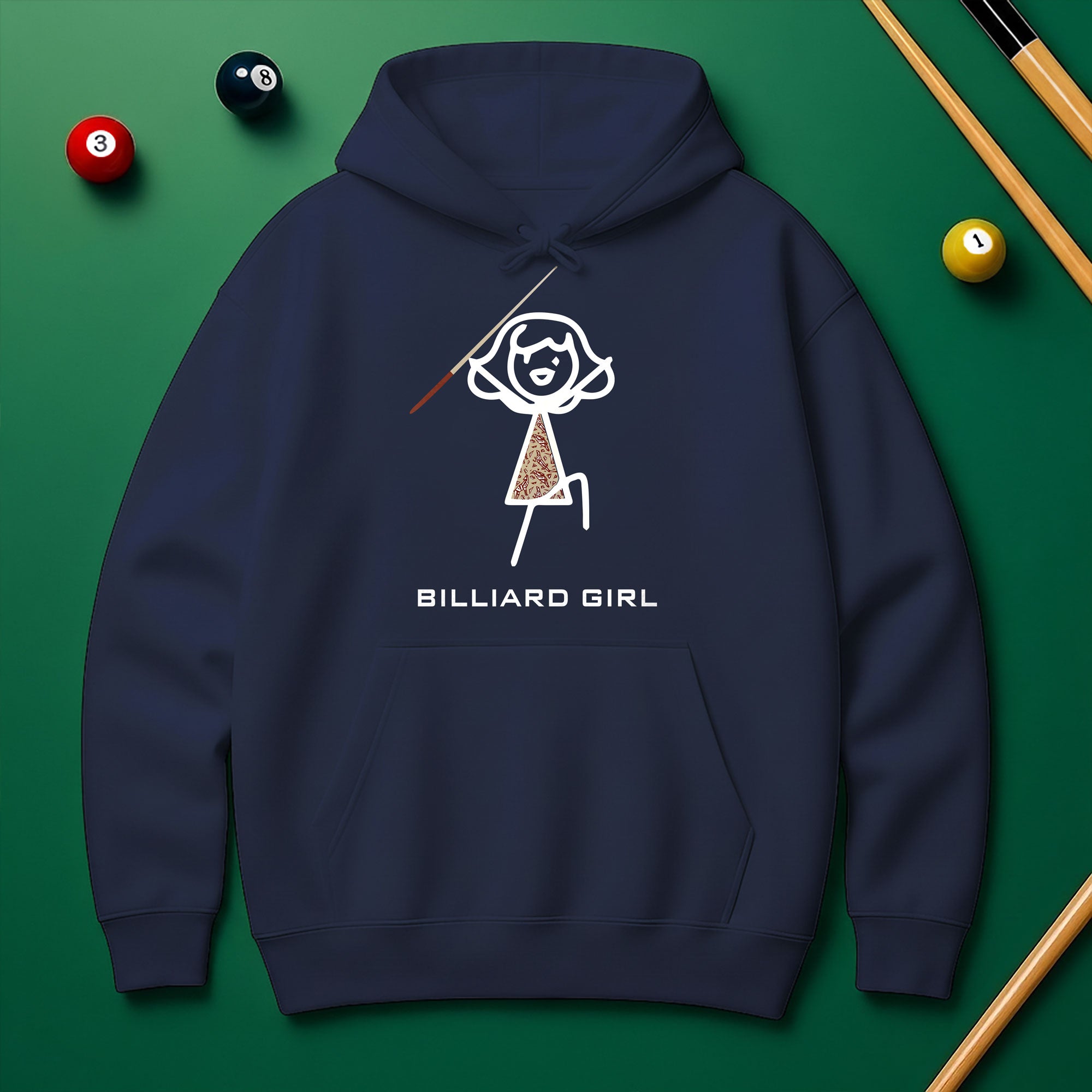 Billiard Girl Hoodie – Stylish Pool Lover Sweatshirt