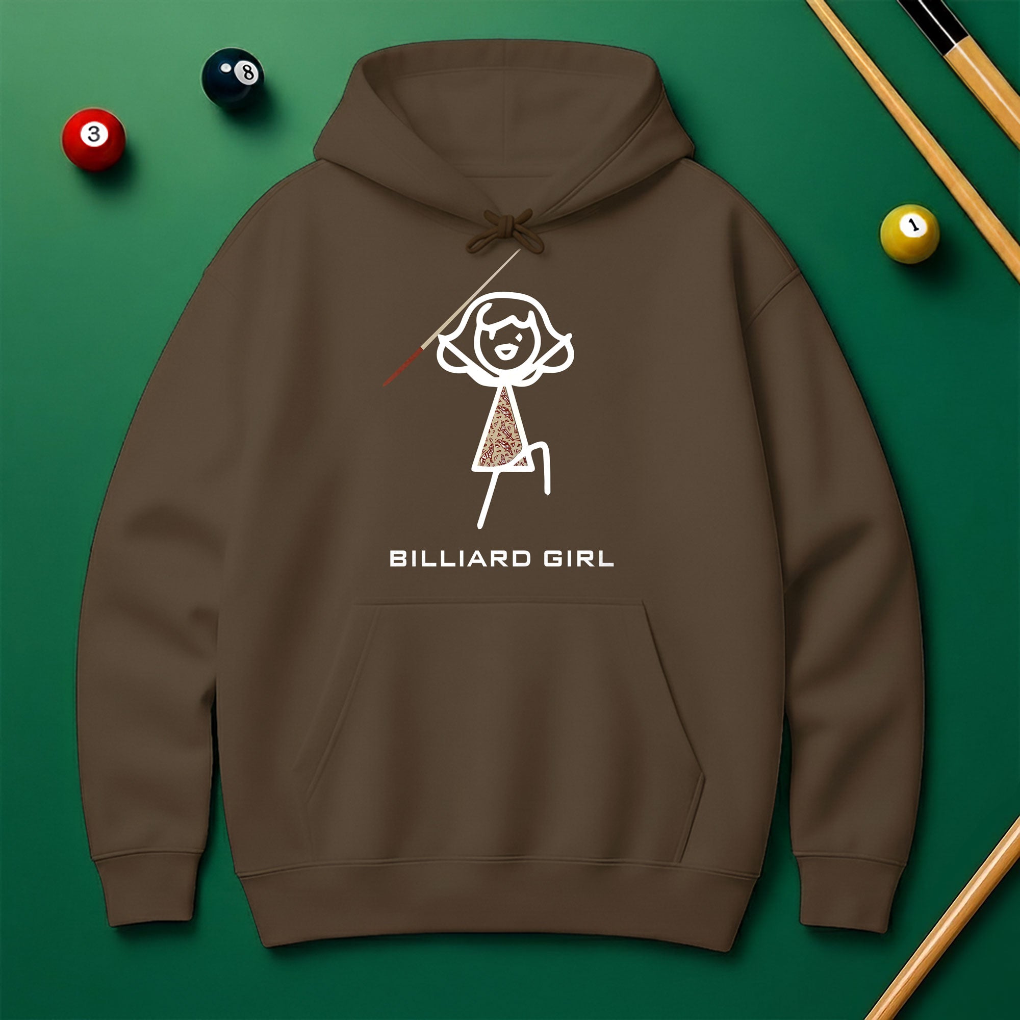Billiard Girl Hoodie – Stylish Pool Lover Sweatshirt