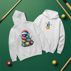 Billiards Snowman & Tree Stack Hoodie