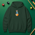 Billiards Snowman & Tree Stack Hoodie