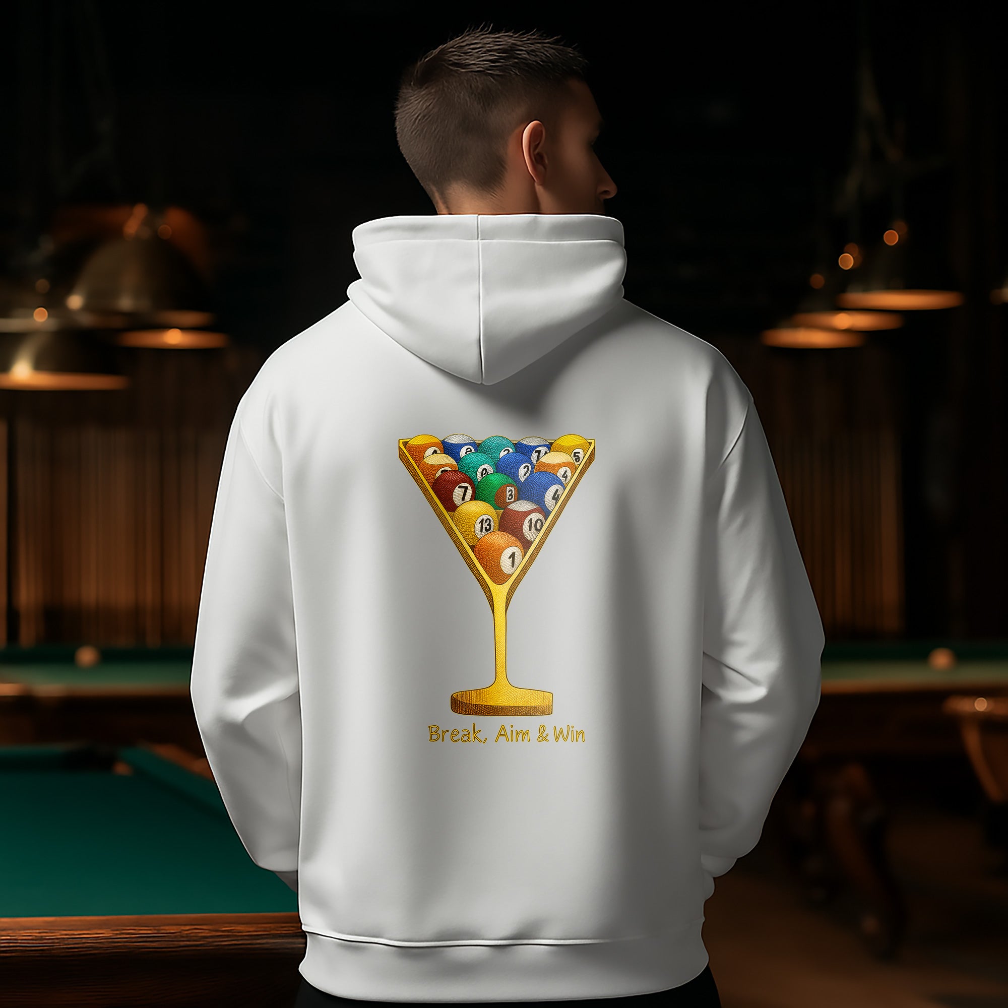 Break Aim & Win Billiards Hoodie