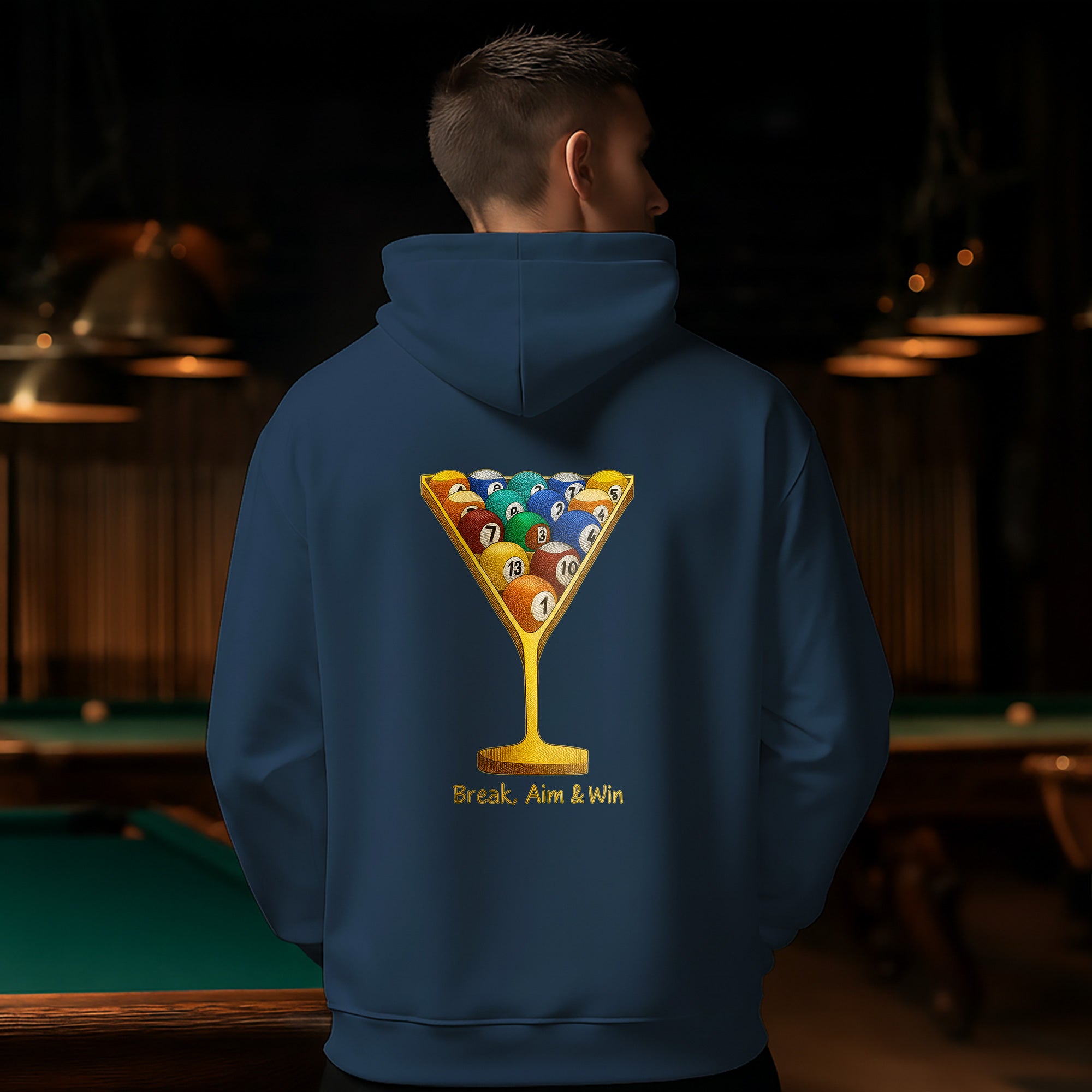 Break Aim & Win Billiards Hoodie