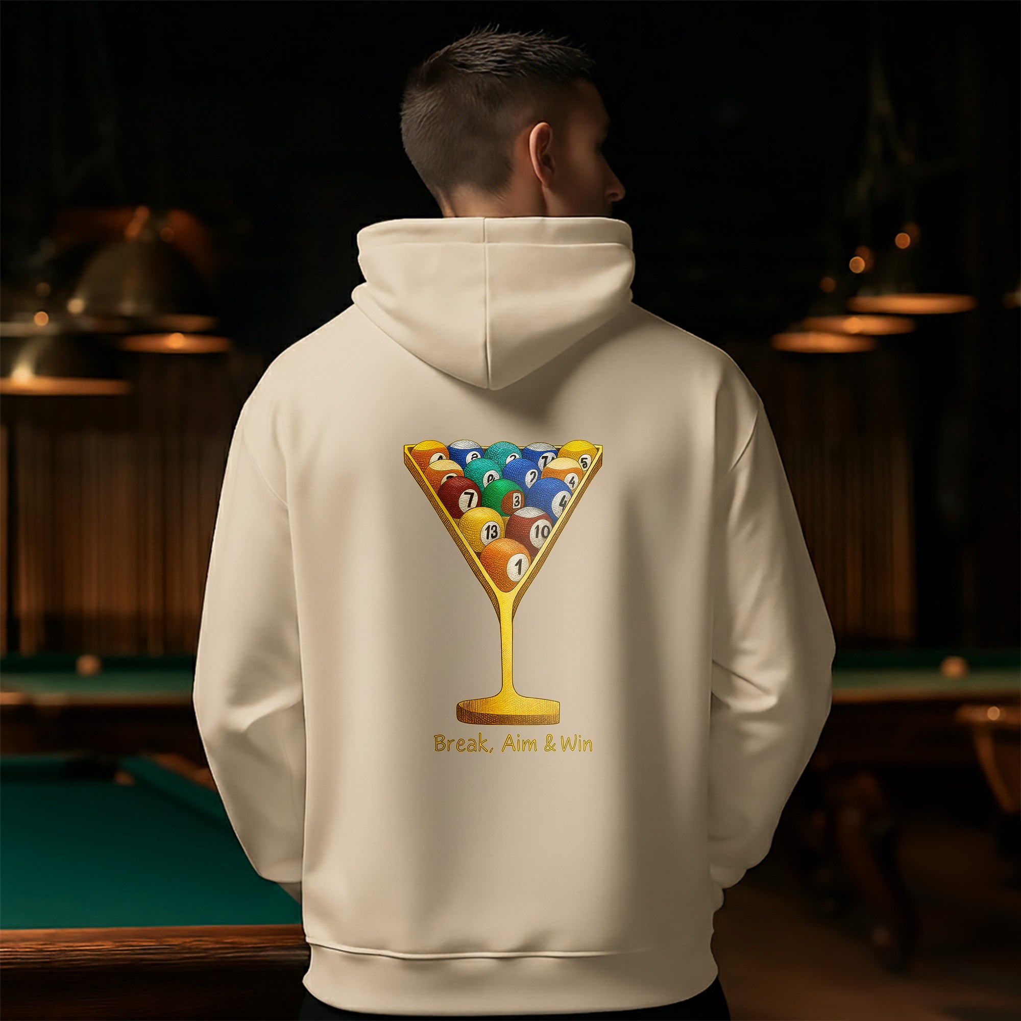 Break Aim & Win Billiards Hoodie