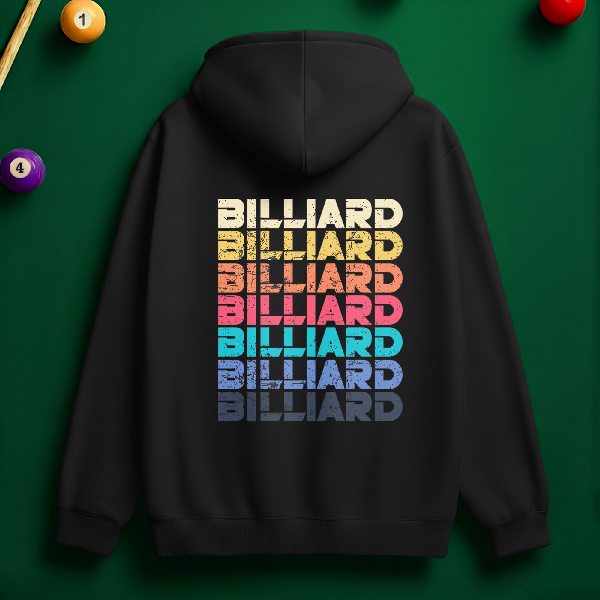 Colorful Billiard Hoodie – Vibrant Style for Pool Lovers