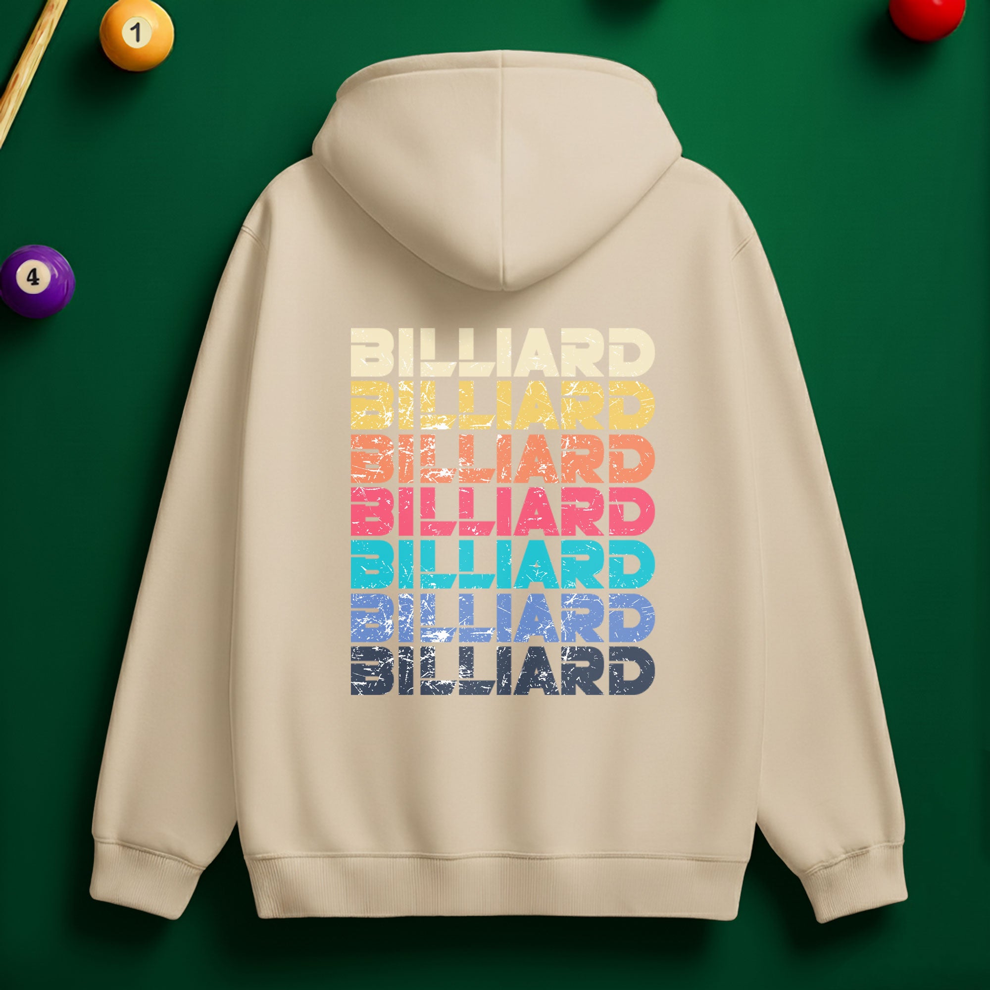 Colorful Billiard Hoodie – Vibrant Style for Pool Lovers