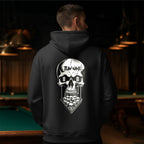 Custom Team Name Skull Billiards Hoodie