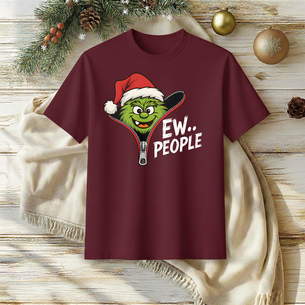 EW PEOPLE Funny Christmas Introvert T-Shirt