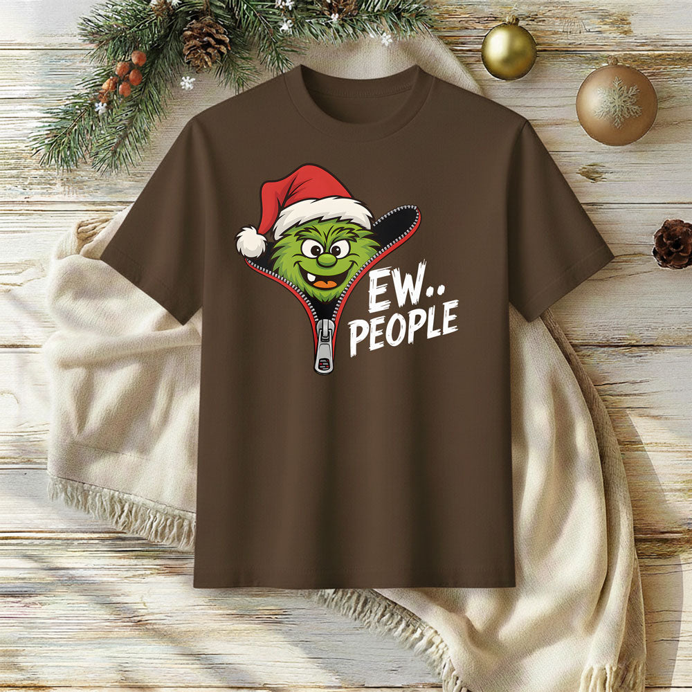 EW PEOPLE Funny Christmas Introvert T-Shirt