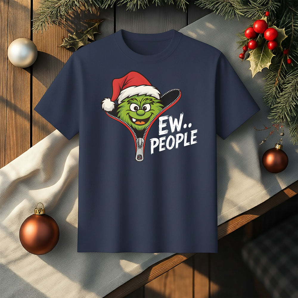 EW PEOPLE Funny Christmas Introvert T-Shirt