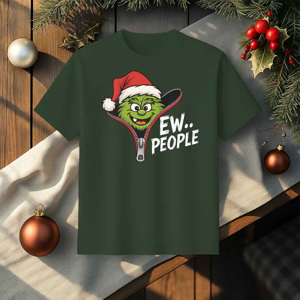 EW PEOPLE Funny Christmas Introvert T-Shirt
