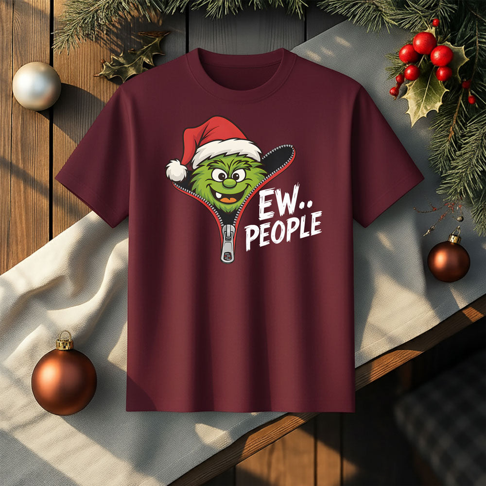 EW PEOPLE Funny Christmas Introvert T-Shirt