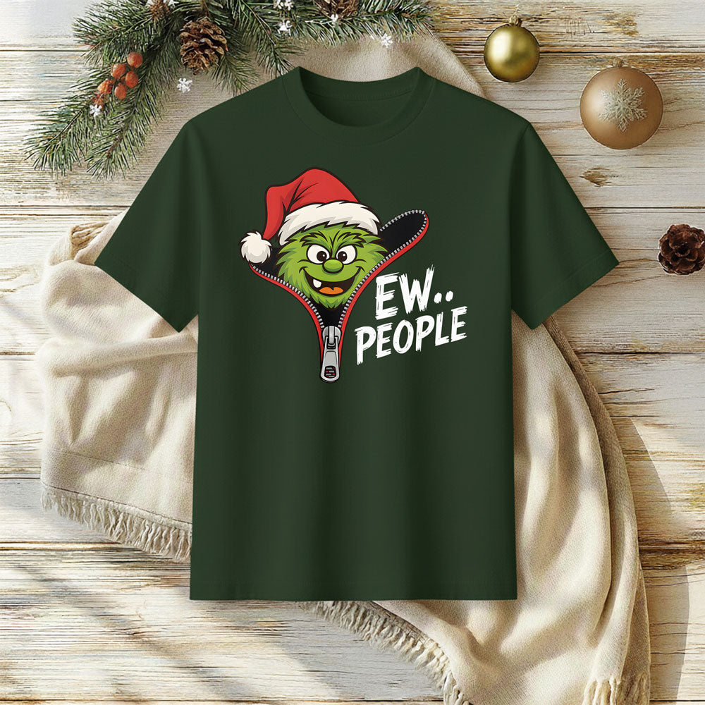 EW PEOPLE Funny Christmas Introvert T-Shirt