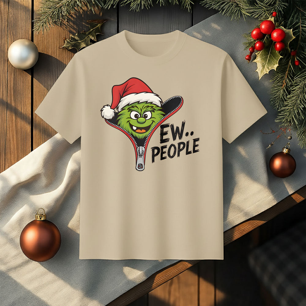 EW PEOPLE Funny Christmas Introvert T-Shirt