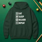 “Eat Sleep Billiard Repeat” Hoodie