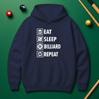 “Eat Sleep Billiard Repeat” Hoodie