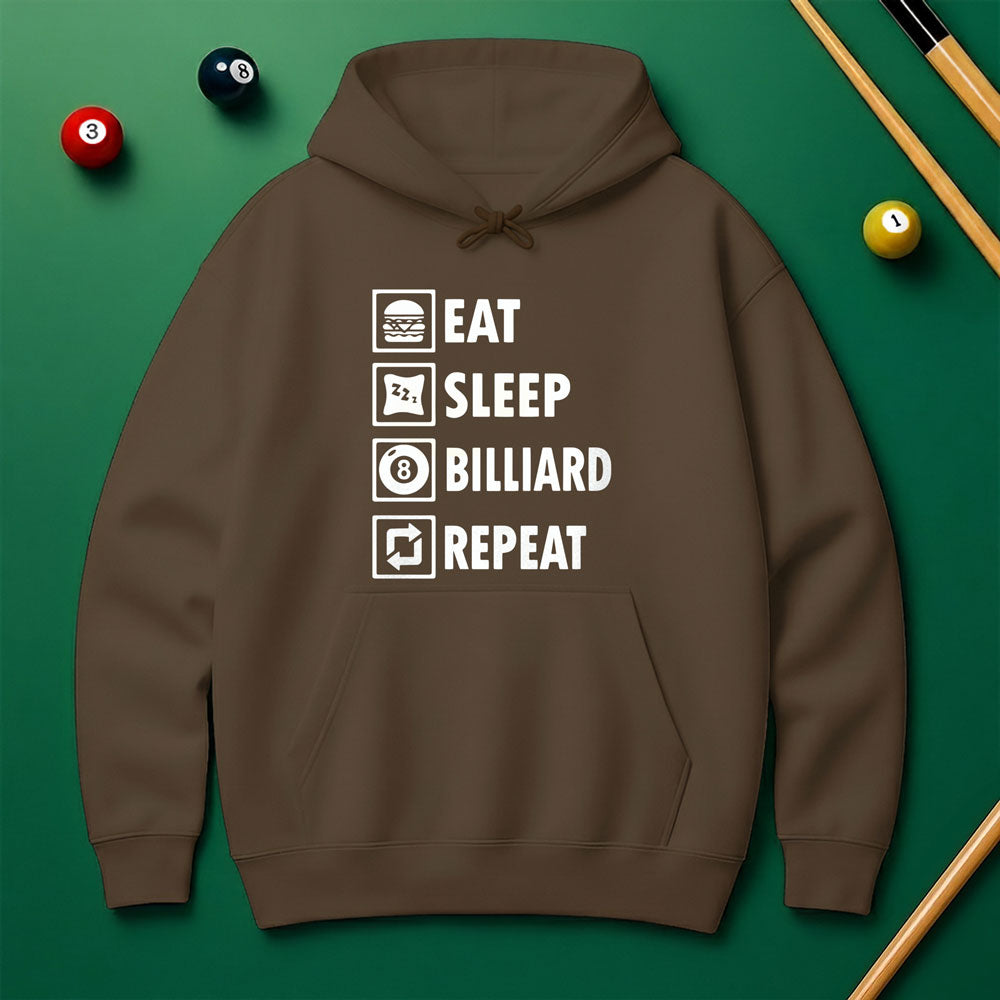 “Eat Sleep Billiard Repeat” Hoodie