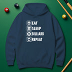 “Eat Sleep Billiard Repeat” Hoodie