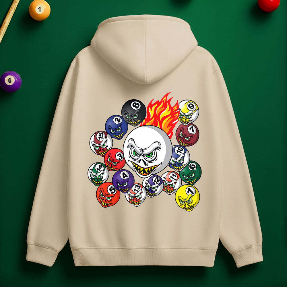 Fire Pool Balls Hoodie
