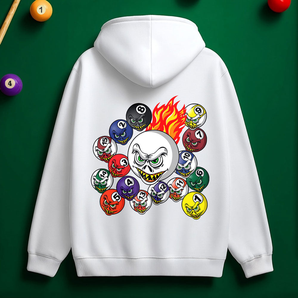 Fire Pool Balls Hoodie